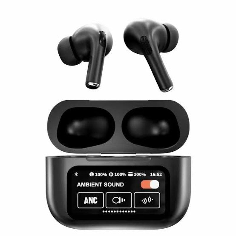 AirPods Pro A9 Black – Smart Touch | Noise Cancellation | Battery Display | Powerful Sound for Music Lovers 🎧 | Best for Android & iPhone My Store