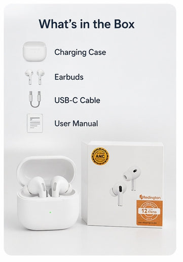 AirPods Pro A9 Black – Smart Touch | Noise Cancellation | Battery Display | Powerful Sound for Music Lovers 🎧 | Best for Android & iPhone My Store